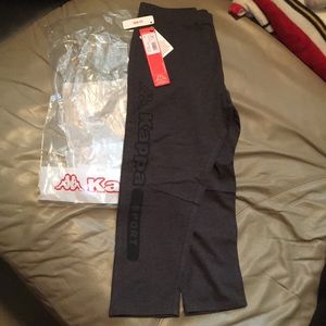 Kappa sport xs capri leggings NWT